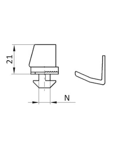 Bloczki mocujące L [8]