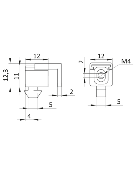 Bloczek mocujący H M4 [5]