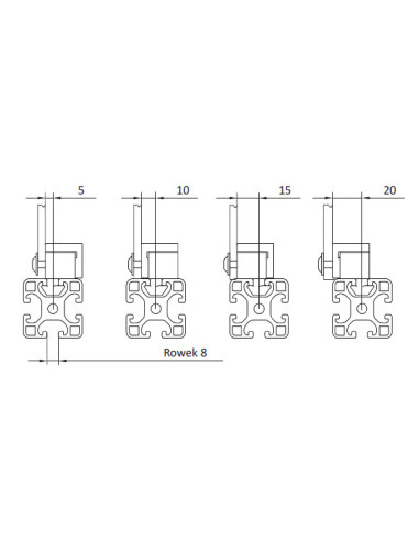 Bloczek mocujący H M6 [8]