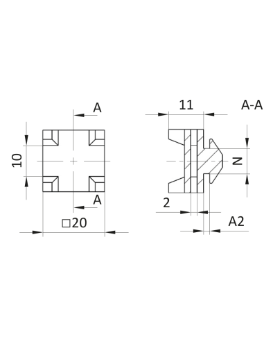 Krzyżowa opaska kablowa  [8]