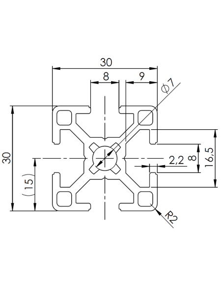 Profil aluminiowy 30x30 [8]