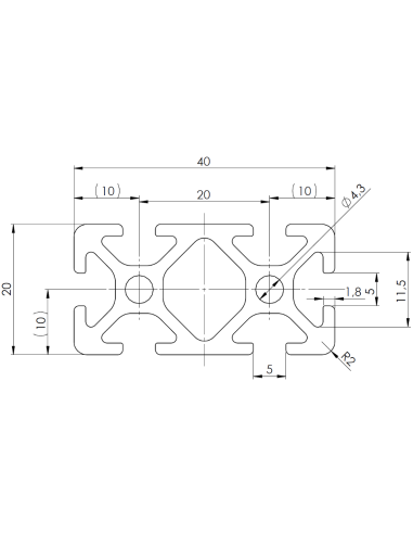 Profil aluminiowy 20x40 [5]