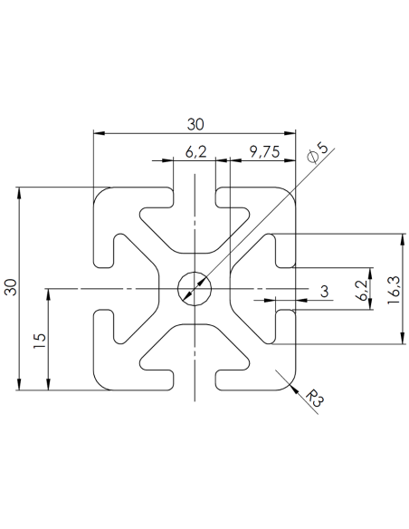 Profil aluminiowy 30x30 [6]