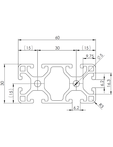 Profil aluminiowy 30x60L [6]