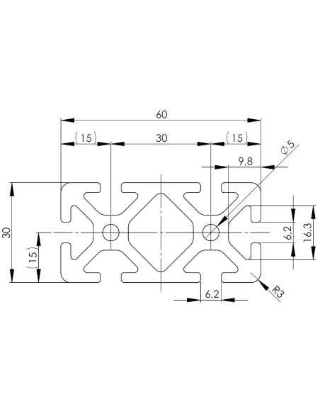 Profil aluminiowy 30x60 [6]