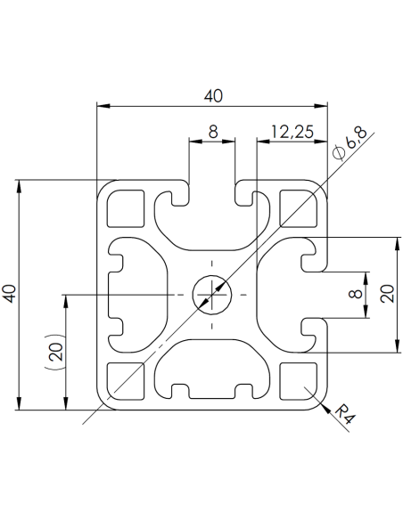 Profil aluminiowy 40x40L 2N90 [8]
