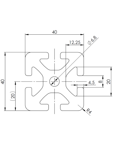 Profil aluminiowy 40x40 [8]