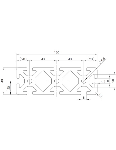 Profil aluminiowy 40x120 [8]