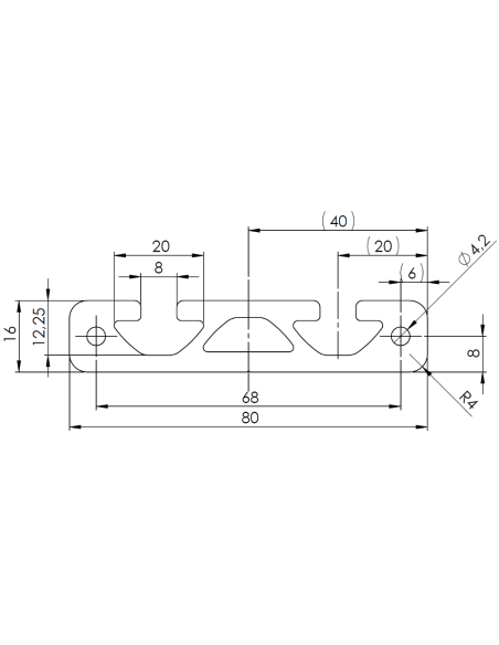 Profil aluminiowy 80x16 [8]