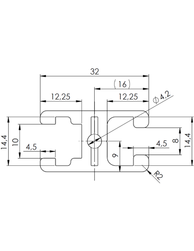 Profil aluminiowy 32x18 [8]