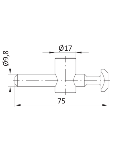 Łącznik elastyczny szybkomocujący czoło-rowek do rowka 10mm