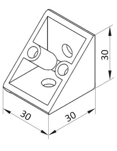 Kątownik 30x30 do rowka 6mm