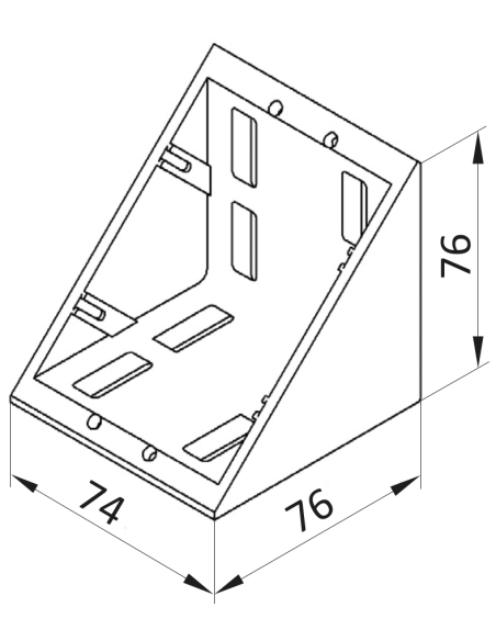 Kątownik 80x80 do rowka 8mm