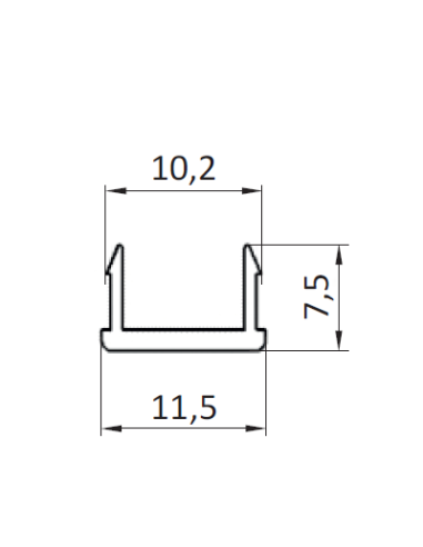 Profil maskujący [10] aluminium anodowane