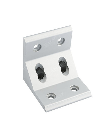 Kątownik aluminiowy anodowany 80x80, rowek 10 mm | Leanflex