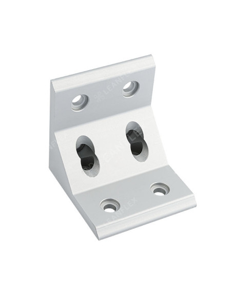 Kątownik aluminiowy anodowany 80x80, rowek 10 mm | Leanflex