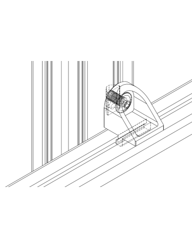 Kątownik typu R do rowka 8mm  z wpustem