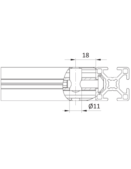 Łącznik szybkomocujący pionowy 0° ESD [8]