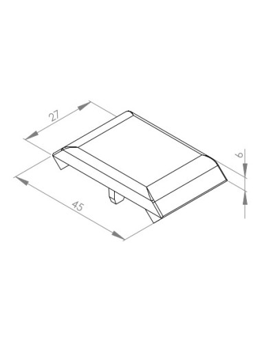 Zaślepka dla kątownika 30x30