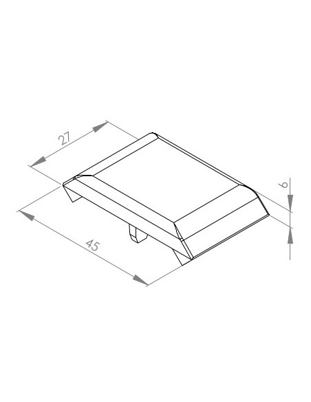 Zaślepka dla kątownika 30x30