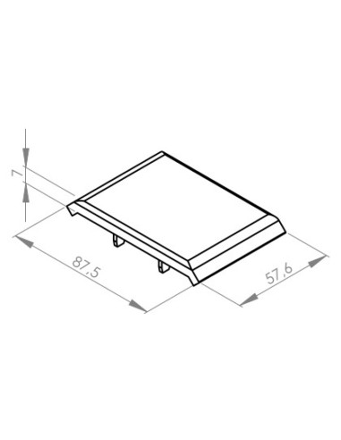 Zaślepka dla kątownika  60x60