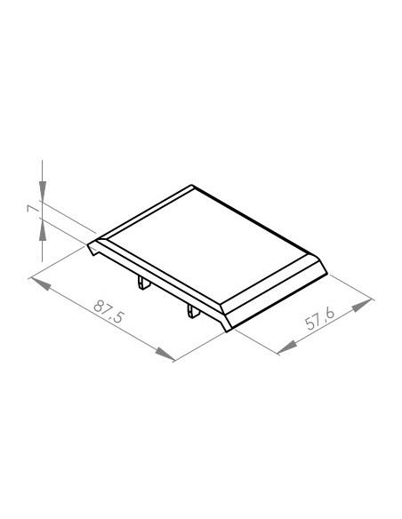 Zaślepka dla kątownika  60x60