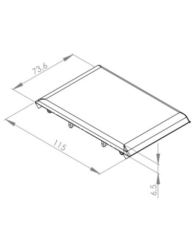 Zaślepka dla kątownika  80x80