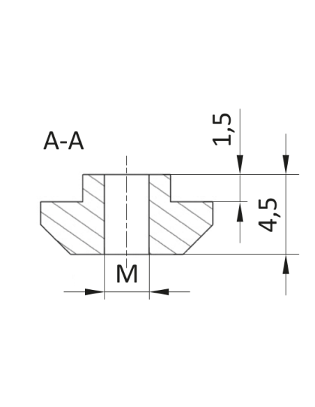 Nakrętka młoteczkowa ESD  M4 [8]