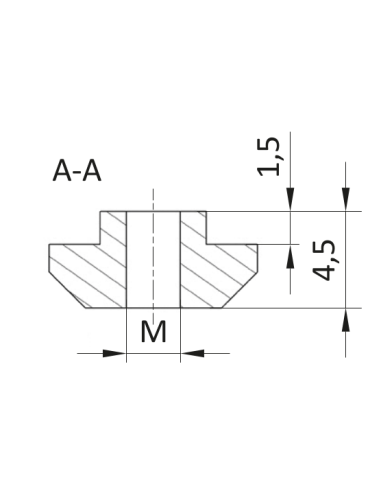Nakrętka młoteczkowa ESD  M6 [8]