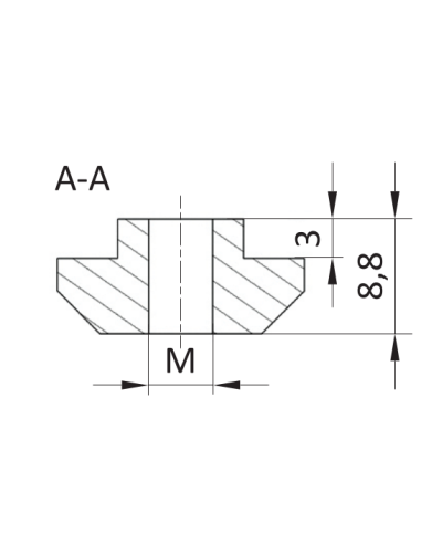 Nakrętka młoteczkowa ESD M8 [10]