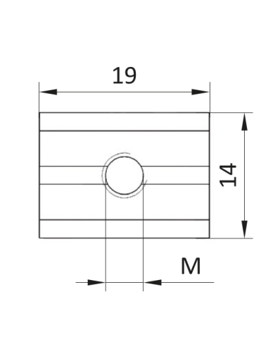 Wpust rowkowy ze sprężyną ESD M6 [10]