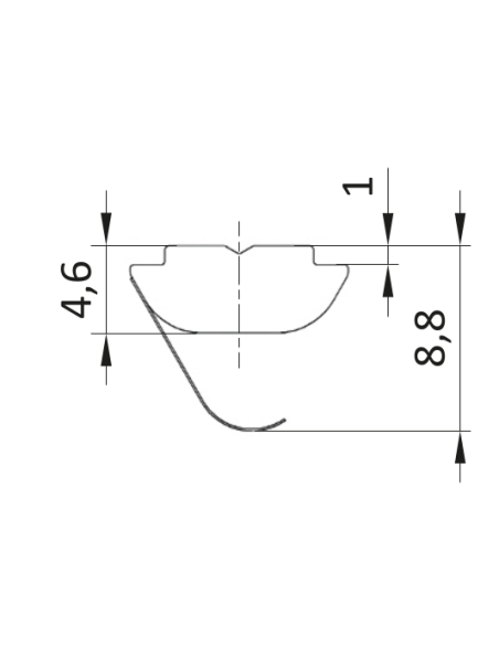 Wpust rowkowy ze sprężyną ESD  M4 [8]