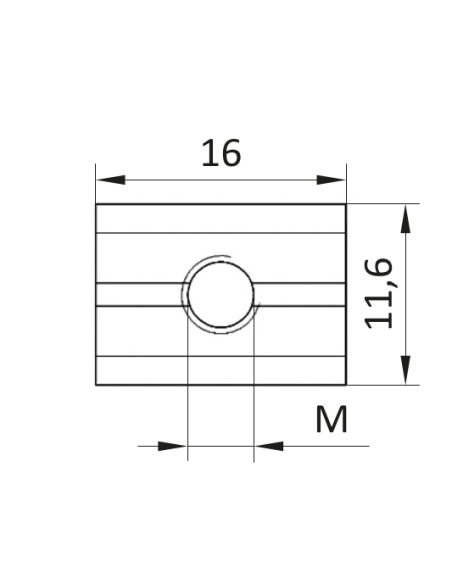 Wpust rowkowy ze sprężyną ESD  M5 [8]
