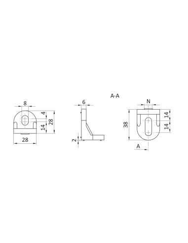 Kątowniki typu R ESD [8][10]
