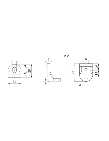 Kątowniki typu R ESD [8][10]