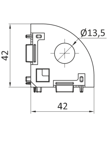 Kątownik narożny 30x30 ESD [8]