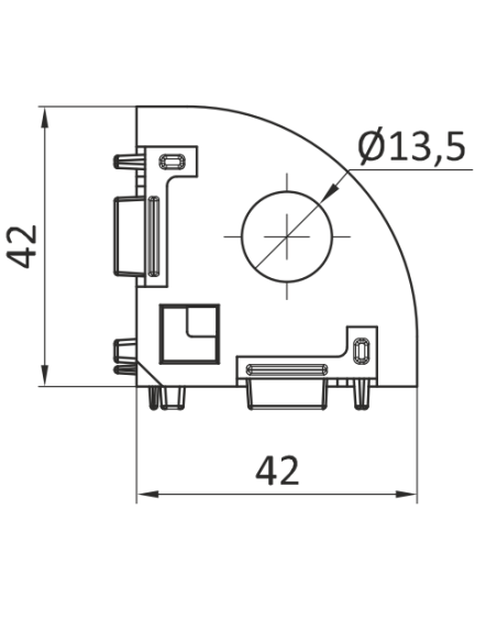 Kątownik narożny 30x30 ESD [8]