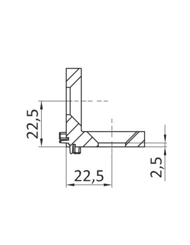 Kątownik narożny 30x30 ESD [8]