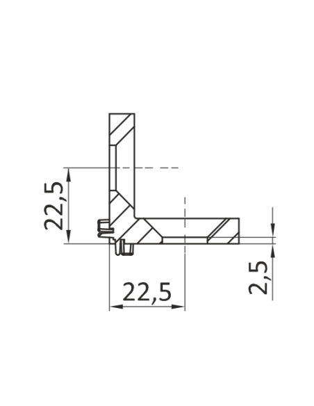 Kątownik narożny 30x30 ESD [8]