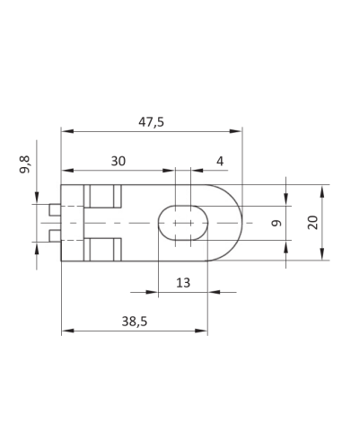 Kątownik dla ogrodzenia ochronnego ESD [10]