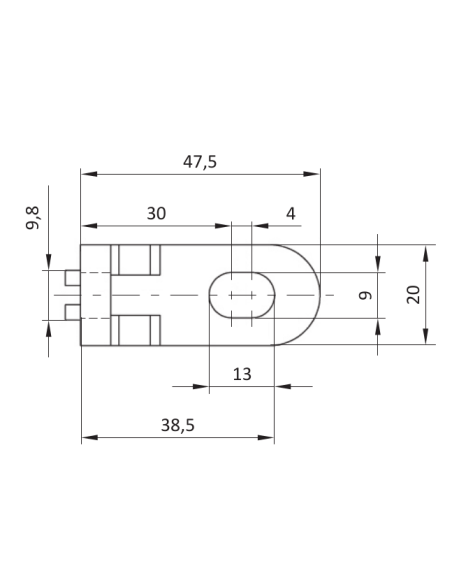 Kątownik dla ogrodzenia ochronnego ESD [10]