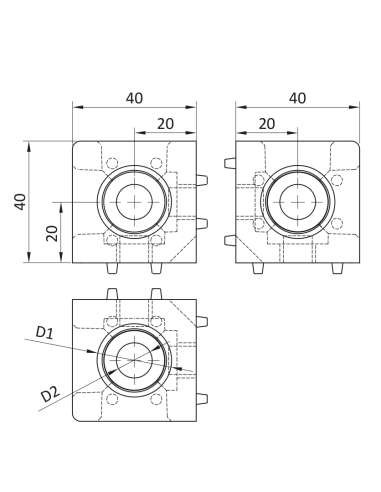 Łącznik węzłowy ESD 40x40/3 [10]