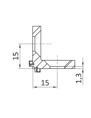 Kątownik Narożny 45x45 ESD [10]