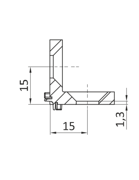 Kątownik Narożny 45x45 ESD [10]