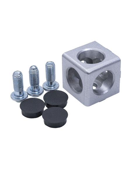 Łącznik węzłowy 40x40/3 malowany na kolor srebrny [10]