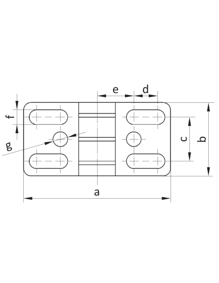 Zawias regulowany stalowy 30x60 [8]