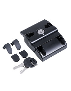 Zamek do drzwi aluminiowy, kolor czarny [8] [10]