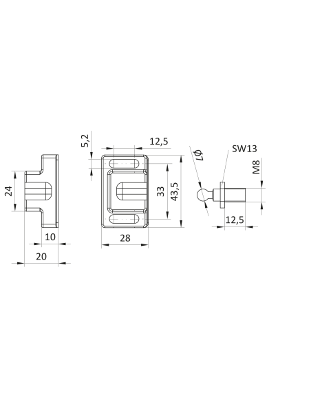 Zatrzask kulkowy [8][10]