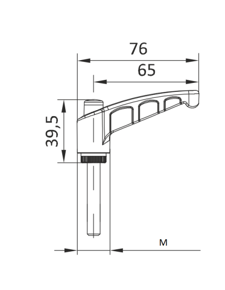 Dźwignia zaciskowa M8x16