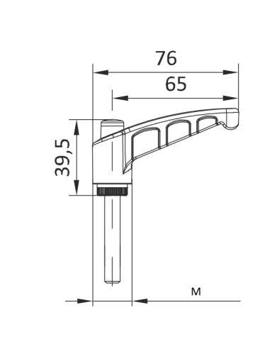 Dźwignia zaciskowa M8x55
